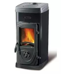 STUFA A LEGNA LA NORDICA + EXTRAFLAME "SUPER JUNIOR" NERO 5 KW