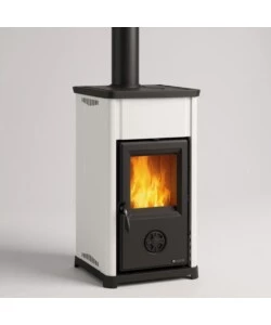 Stufa a legna La Nordica Extraflame "Tea" bianca 7 kW