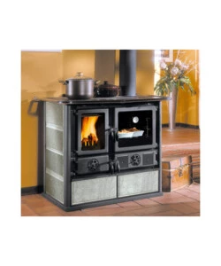 CUCINA A LEGNA LA NORDICA + EXTRAFLAME "ROSA 5.0" PIETRA 8,8 KW