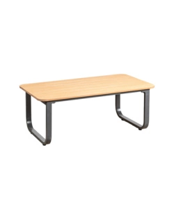 SET DA GIARDINO EUROGARDEN "ANTURIUM" IN ALLUMINIO NERO E CUSCINI ECRÙ 4 SEDUTE