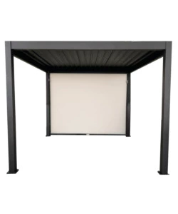 TENDA LATERALE OSCURANTE PER PERGOLA BIOCLIMATICA EUROGARDEN "ATENA ED ERA" IN TEXTILENE ECRÙ LATO 3 MT