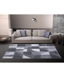 TAPPETO "DOUBLE" GRIGIO, 110X170 CM