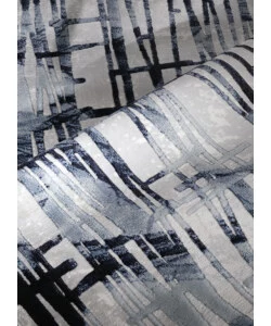 TAPPETO "DOUBLE" CELESTE, 110X170 CM