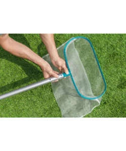 RETINO DI SUPERFICIE A SACCO PER PULIZIA PISCINE BESTWAY AZZURRO 43X30X4,5 CM