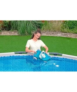 ROBOT PULIZIA PISCINA A BATTERIA BESTWAY "AQUATRONIX" RICARICABILE 2700 L/H