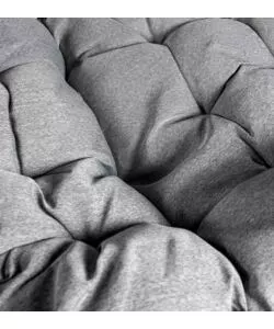 CUSCINO DI RICAMBIO PER POLTRONA SOSPESA EUROGARDEN IN TESSUTO COLORE GRIGIO SCURO SPESSORE 3 CM