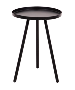 TAVOLINO SALOTTO "DALTON" NERO, Ø30 CM