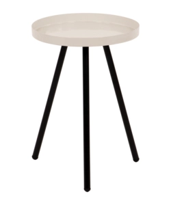 TAVOLINO SALOTTO "DALTON" CREMA, Ø30 CM