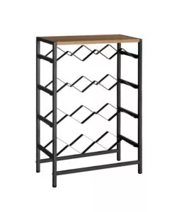 CANTINETTA METALLO NERO, 48X24X70 CM
