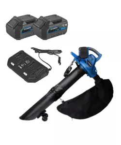 SOFFIATORE ASPIRATORE A BATTERIA HYUNDAI 2 BATTERIE 20V 4AH E CARICABATTERIE - COD. 25820, 25010, 25040