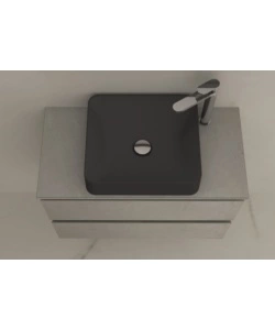 MOBILE BAGNO "LEONARDO" CEMENTO CON LAVELLO AD APPOGGIO, 78X40X50 CM