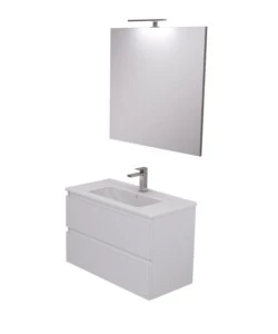 MOBILE BAGNO "LEONARDO" BIANCO, 80 CM