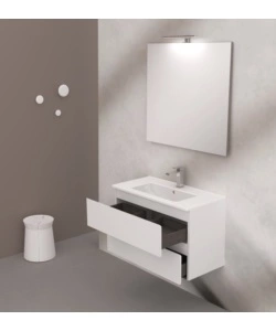 MOBILE BAGNO "LEONARDO" BIANCO, 80 CM