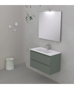 MOBILE BAGNO "LEONARDO" VERDE, 80 CM