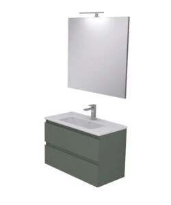 MOBILE BAGNO "LEONARDO" VERDE, 80 CM
