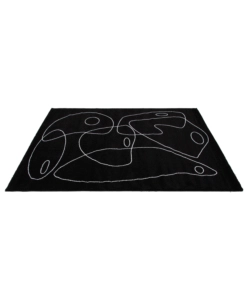 TAPPETO "ATELIER" NERO, 133X190 CM