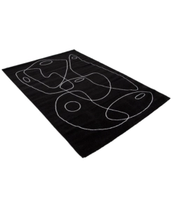 TAPPETO "ATELIER" NERO, 133X190 CM