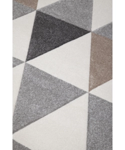 TAPPETO "EDITION" TRIANGOLI GRIGI, 160X230 CM