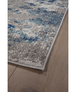 TAPPETO "SOHO" ECRU BLU, 230X160 CM