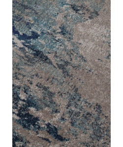 TAPPETO "SOHO" ECRU BLU, 290X200 CM