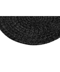 TAPPETO "SOLID" ROTONDO GRIGIO SCURO, Ø 120 CM