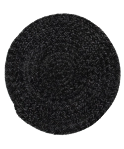 TAPPETO "SOLID" ROTONDO GRIGIO SCURO, Ø 120 CM