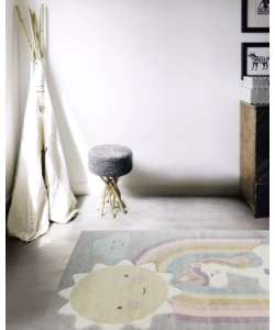 TAPPETO "FANTASIA" UNICORNO, 100X150 CM