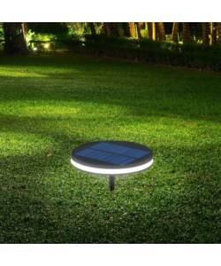 PALETTO SOLARE DA GIARDINO CON PICCHETTO 2W 3000K IP44, 15,5X4,1X20 CM
