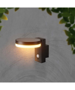 APPLIQUE SOLARE ROTONDA CON SENSORE 3000K IP44, 22,9X15,5X15,5 CM