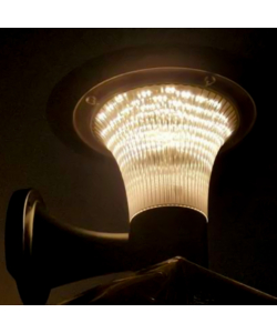 APPLIQUE SOLARE 15W CON BATTERIA NERA IP65