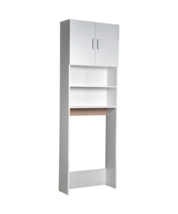 MOBILE  LAVATRICE SALVASPAZIO "WASH" COLORE BIANCO, 64X24X190 CM