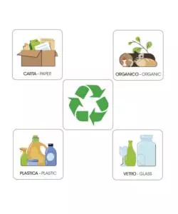 Pattumiera Bama "Poker" colori assortiti 20 lt 1 pezzo