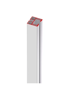 BINARIO DI SCORRIMENTO PER PORTE FORTE BIANCO 180 CM
