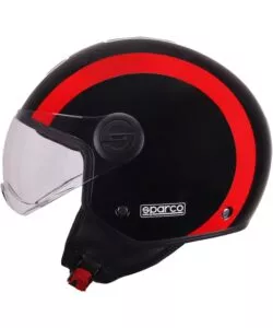 CASCO MOTO SPARCO SP601 NERO/ROSSO TG.XL