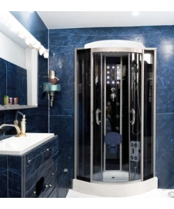 DOCCIA IDROMASSAGGIO DECOR BAGNO "VESTA" CON SEDILE 90x90X215 CM
