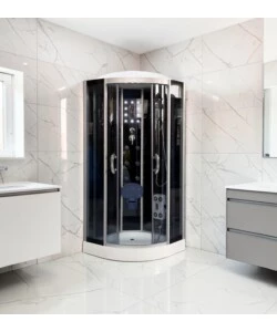 DOCCIA IDROMASSAGGIO DECOR BAGNO "VESTA" CON SEDILE 90x90X215 CM