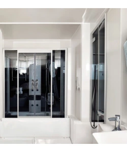 DOCCIA IDROMASSAGGIO DECOR BAGNO "DEMETRA" CON SEDILE 150X85X210 CM
