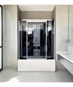 DOCCIA IDROMASSAGGIO DECOR BAGNO "DEMETRA" CON SEDILE 150X85X210 CM