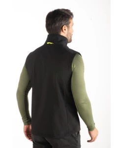 GILET DA LAVORO IN PILE WRK "WRK503" COLORE NERO SENZA CAPPUCCIO, TG L