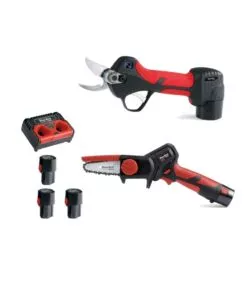 KIT FORBICE "PS 23-25FASTER" E POTATORE "CS 22-04" BLUE BIRD CON 3 BATTERIE 12,6V 2,5AH