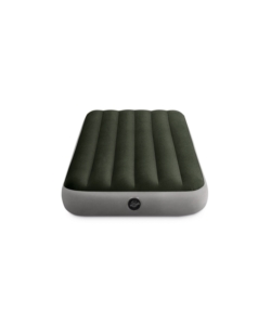 MATERASSO MATRIMONIALE GONFIABILE INTEX "AIRBED DURA-BEAM STANDARD PRESTIGE DOWNY" COLORE VERDE SCURO, 99X191X25 CM- COD. 64107