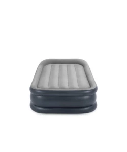 MATERASSO SINGOLO AUTOGONFIANTE INTEX "AIRBED DURA-BEAM PILLOW REST RAISED" GRIGIO CHIARO 99X191X42 CM - COD. 64132ND