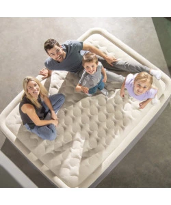 MATERASSO MATRIMONIALE AUTOGONFIANTE INTEX "AIRBED DURA-BEAM PREMAIRE II" COLORE BEIGE CON CONNESSIONE BLUETOOTH, 152X203X46 CM - COD. 64926ND