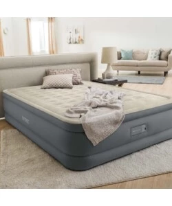 MATERASSO MATRIMONIALE AUTOGONFIANTE INTEX "AIRBED DURA-BEAM PREMAIRE II" COLORE BEIGE CON CONNESSIONE BLUETOOTH, 152X203X46 CM - COD. 64926ND