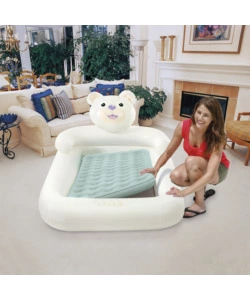 LETTINO GONFIABILE PER BAMBINI INTEX "BEAR KIDS" 114X178X71 CM