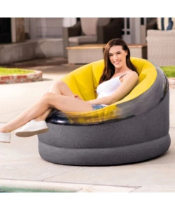 POLTRONA GONFIABILE INTEX "EMPIRE" COLORI ASSORTITI (BLU, GIALLO E VERDE), 112X109X69 CM - COD. 68582NP
