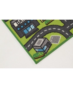 TAPPETO "PLAY TOWN" VERDE, 190X133 CM