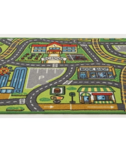 TAPPETO "PLAY TOWN" VERDE, 190X133 CM