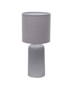 LAMPADA DA TAVOLO ONLI GRANDE "SHELLY" GRIGIO E14