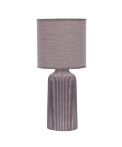 LAMPADA DA TAVOLO ONLI GRANDE "SHELLY" MARRONE, E14